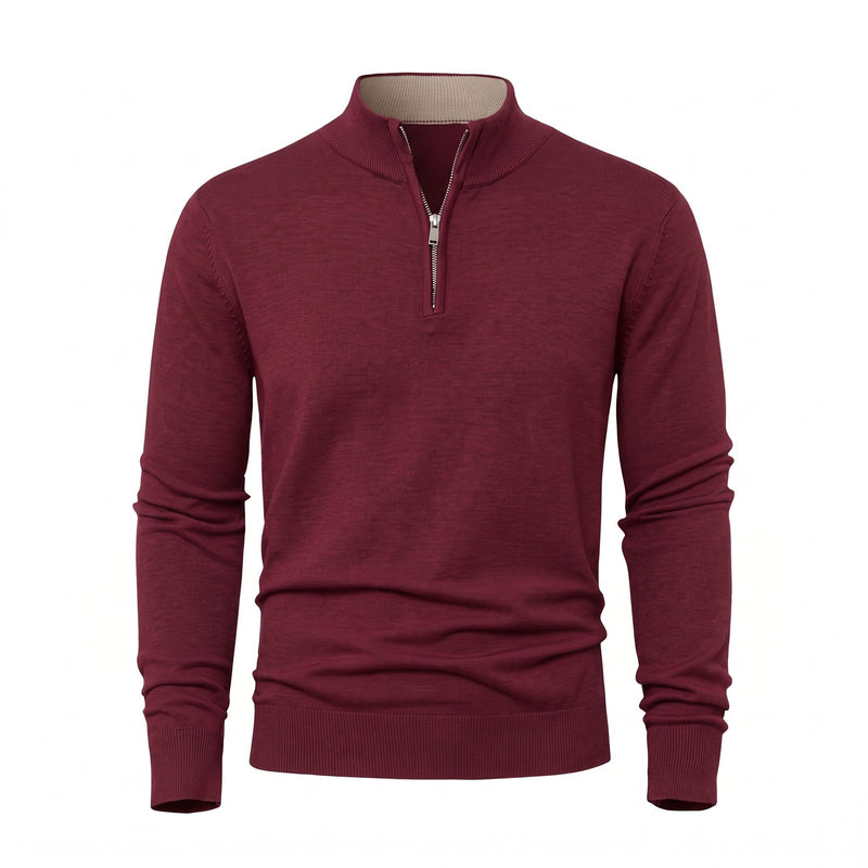 Thick Zip Jumper for Men with High Collar - product view 14 | Buffalo Gears