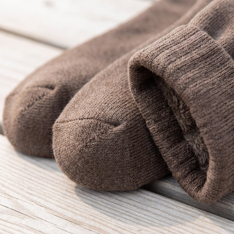 Three Pairs of Thermal Hiking Socks with Reinforced Toes - product view 4 | Buffalo Gears
