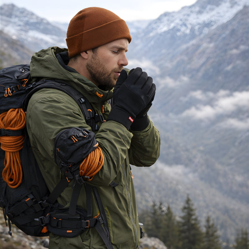 Touchscreen Winter Hiking Gloves with Waterproof Shell - product view 8 | Buffalo Gears
