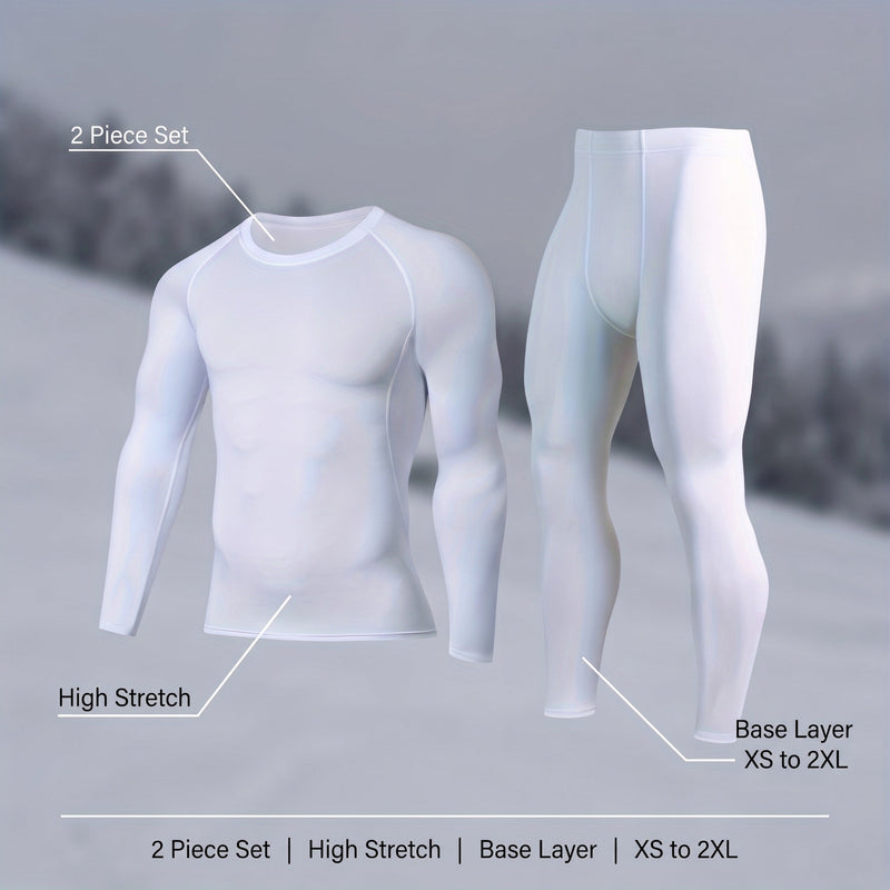 Two Piece Thermal Base Layer Set in High Stretch Fabric - product view 2 | Buffalo Gears