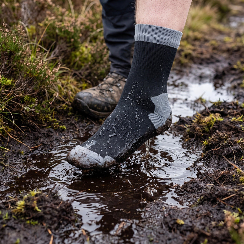 Unisex Waterproof Hiking Socks for Wet Trails - product view 5 | Buffalo Gears