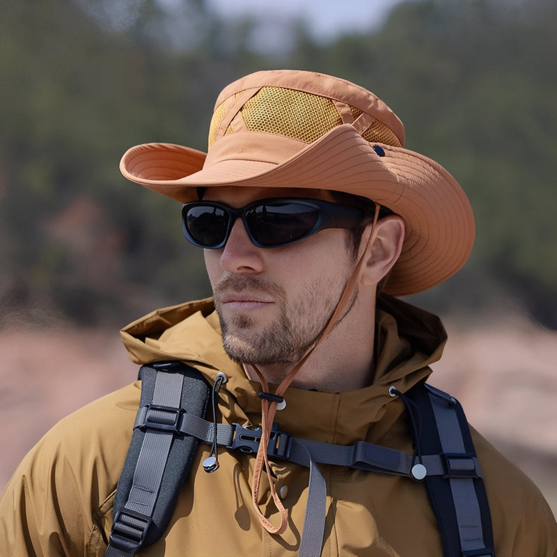 Ventilated Wide Brim Hat for Sunny Trail Hikes - product view 11 | Buffalo Gears