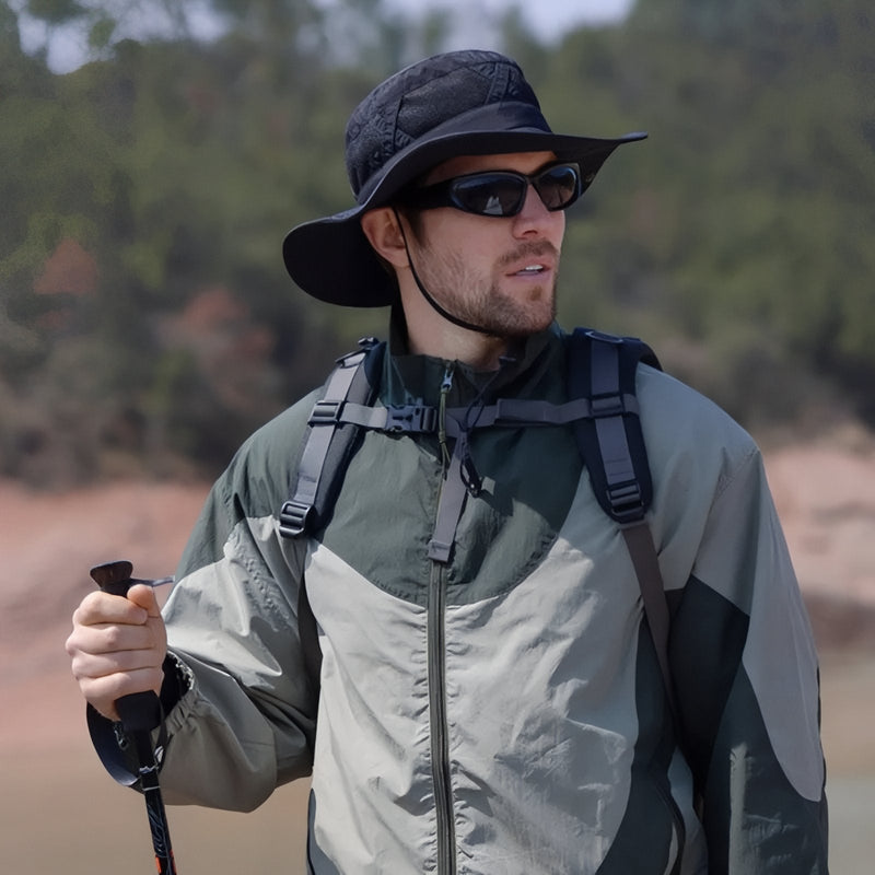 Ventilated Wide Brim Hat for Sunny Trail Hikes - product view 14 | Buffalo Gears