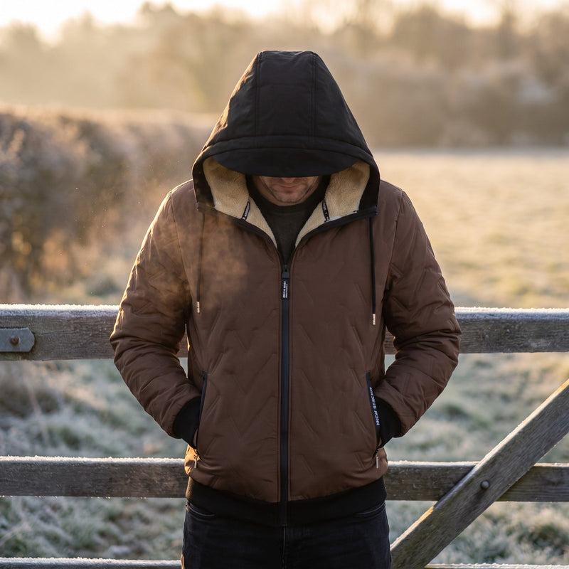 Warm Fleece Winter Jacket for Men with Side Pockets - product view 2 | Buffalo Gears
