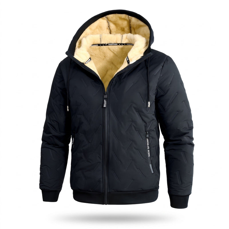 Warm Fleece Winter Jacket for Men with Side Pockets - product view 6 | Buffalo Gears