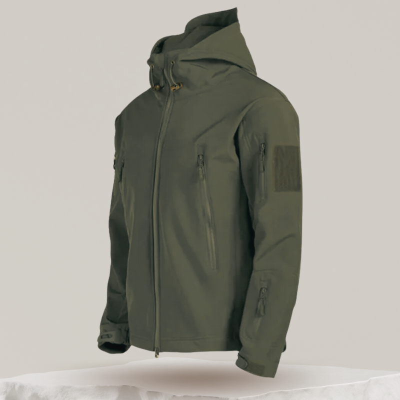 Windproof Fleece-Lined Jacket for Wet Mountain Hikes - product view 2 | Buffalo Gears