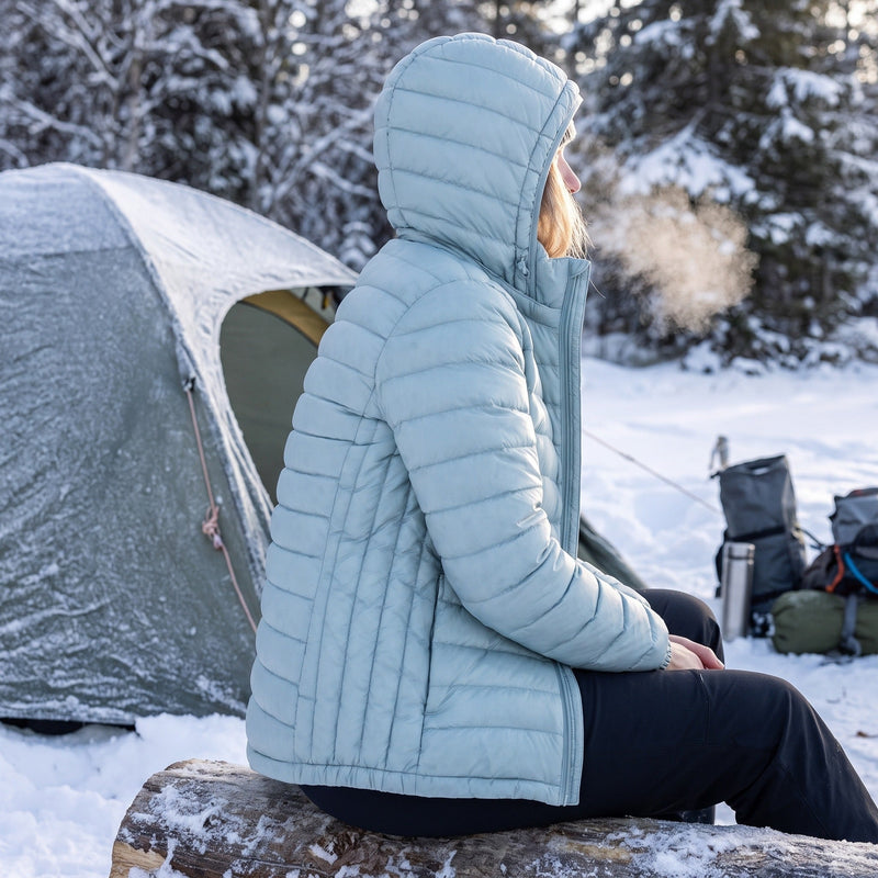 Women's 90% Duck Down Winter Parka for Cold Weather Trekking - product view 5 | Buffalo Gears