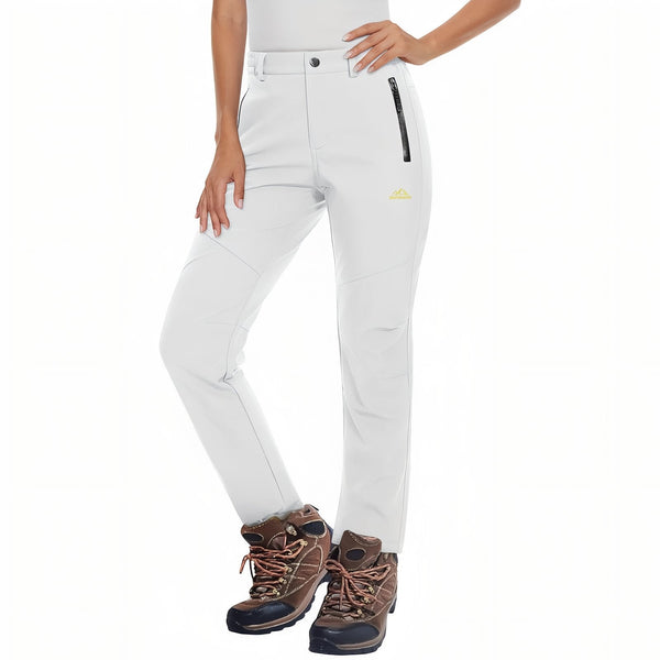 Women's Fleece-Lined Waterproof Winter Trekking Trousers
