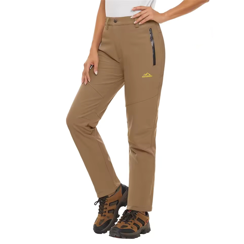 Women's Fleece-Lined Waterproof Winter Trekking Trousers - product view 8 | Buffalo Gears