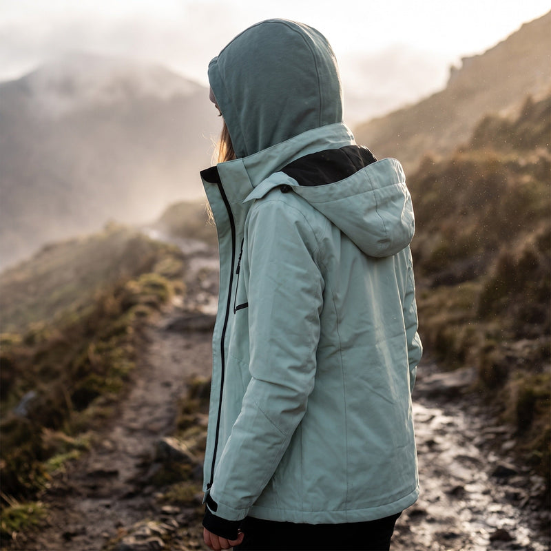 Women's Insulated Trekking Coat for Wet and Windy Trails - product view 3 | Buffalo Gears