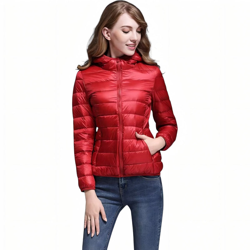 Women's Packable Down Jacket for Trekking and Travel - product view 12 | Buffalo Gears
