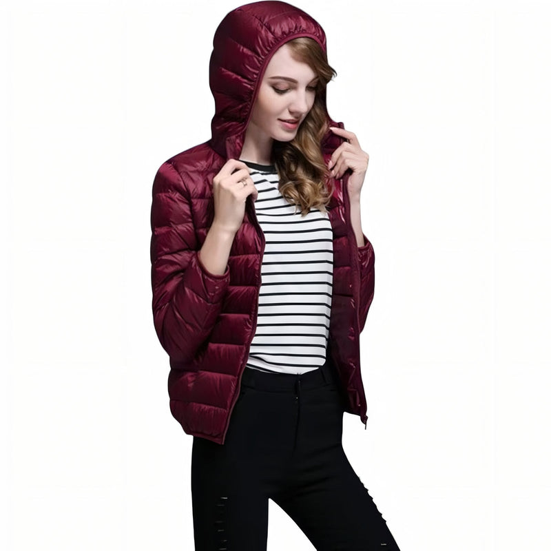 Women's Packable Down Jacket for Trekking and Travel - product view 14 | Buffalo Gears