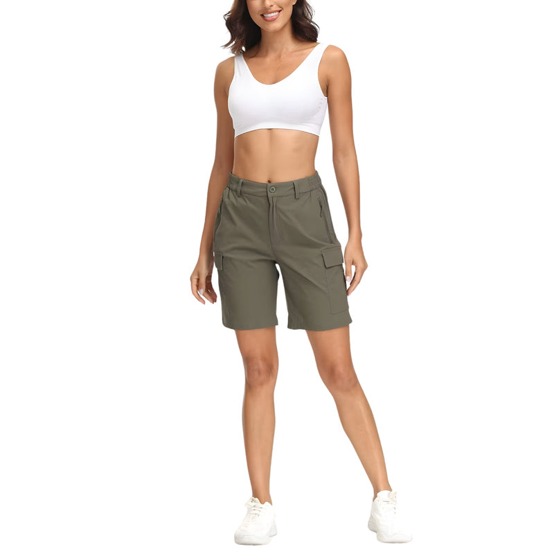 Women's Quick-Dry Cargo Trekking Shorts for the Trail - product view 5 | Buffalo Gears