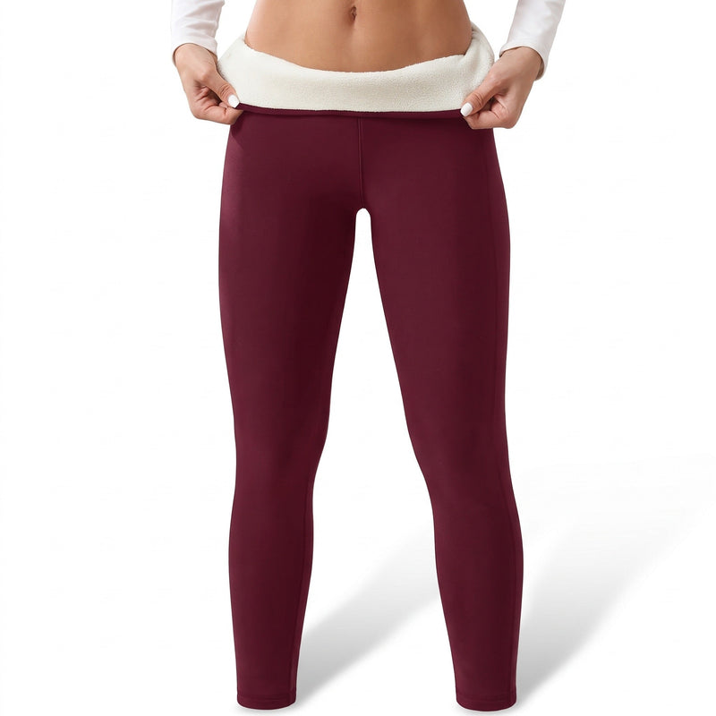 Women's Sherpa Lined Thermal Leggings for Winter Running - product view 8 | Buffalo Gears