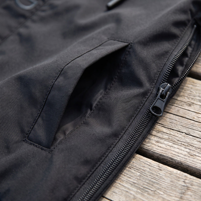 Workwear Style Jacket for Men, Hooded in Black - product view 3 | Buffalo Gears