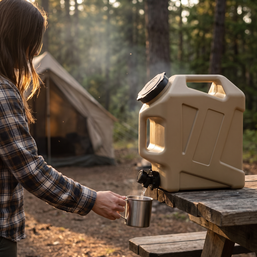 12 Litre Water Jug with Spigot for Off-Grid Camping - product view 2 | Buffalo Gears