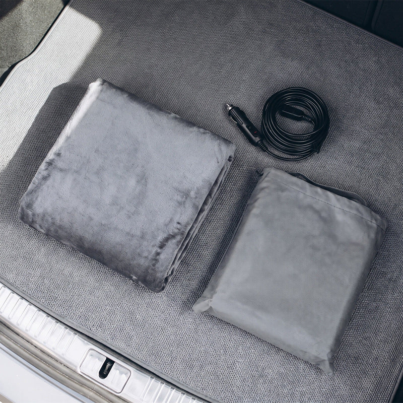 12V Flannel Heated Car Blanket, 150 x 100 cm with 9 Heat Levels - product view 4 | Buffalo Gears
