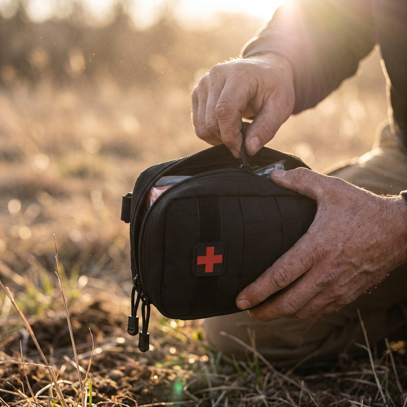 15-in-1 IFAK Trauma Pouch in Waterproof Military Nylon - product view 3 | Buffalo Gears