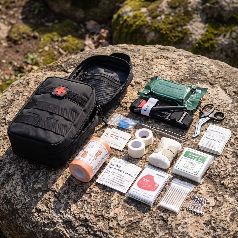 15-in-1 IFAK Trauma Pouch in Waterproof Military Nylon - product view 5 | Buffalo Gears