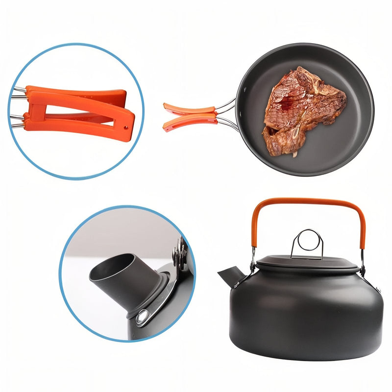 2-Person Camping Cookware Set for Backpacking Meals - product view 6 | Buffalo Gears