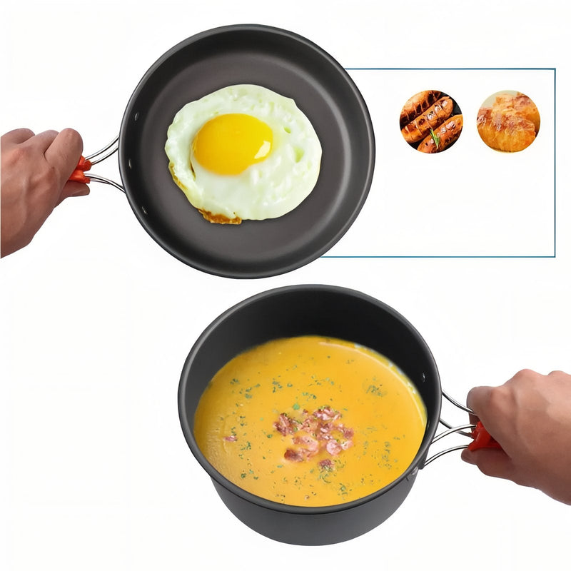 2-Person Camping Cookware Set for Backpacking Meals - product view 7 | Buffalo Gears