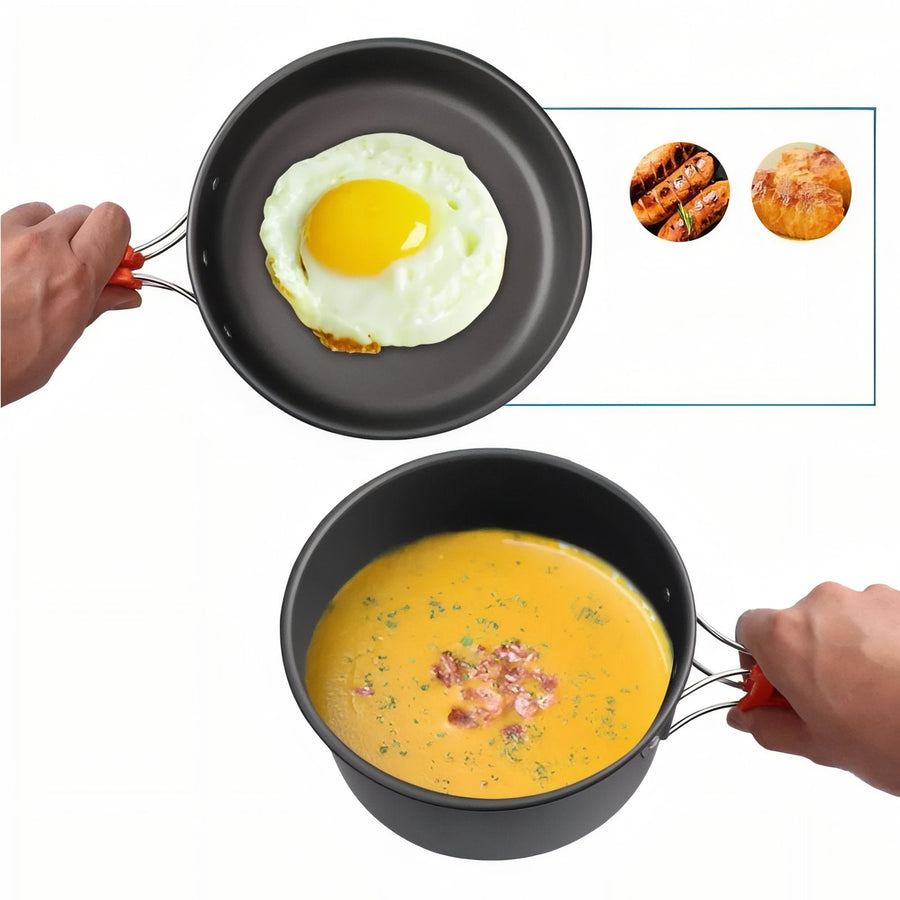 2-Person Camping Cookware Set for Backpacking Meals - product view 7 | Buffalo Gears