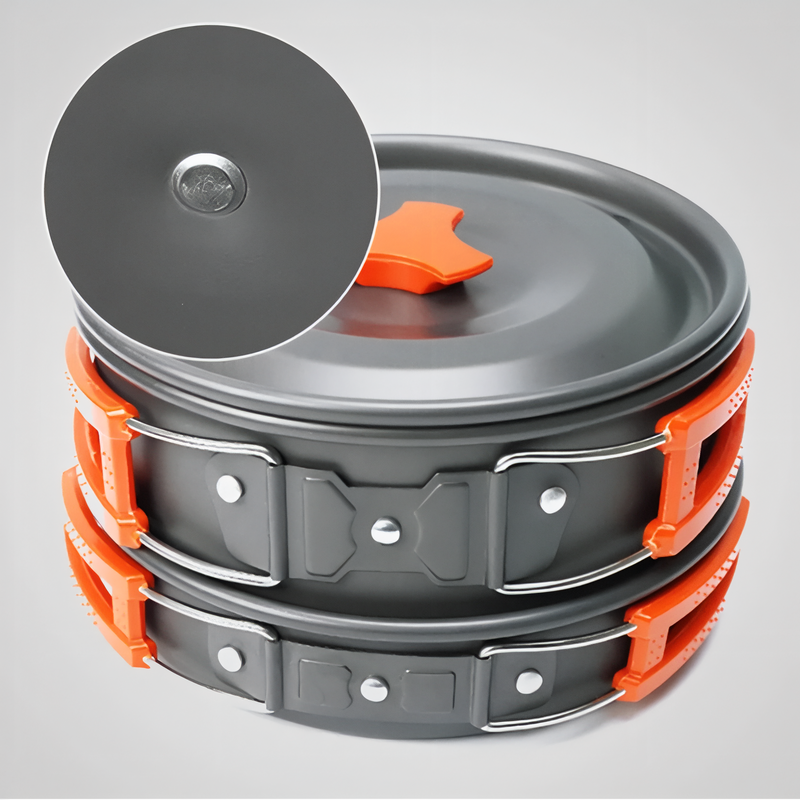 2-Person Camping Cookware Set for Backpacking Meals - product view 8 | Buffalo Gears