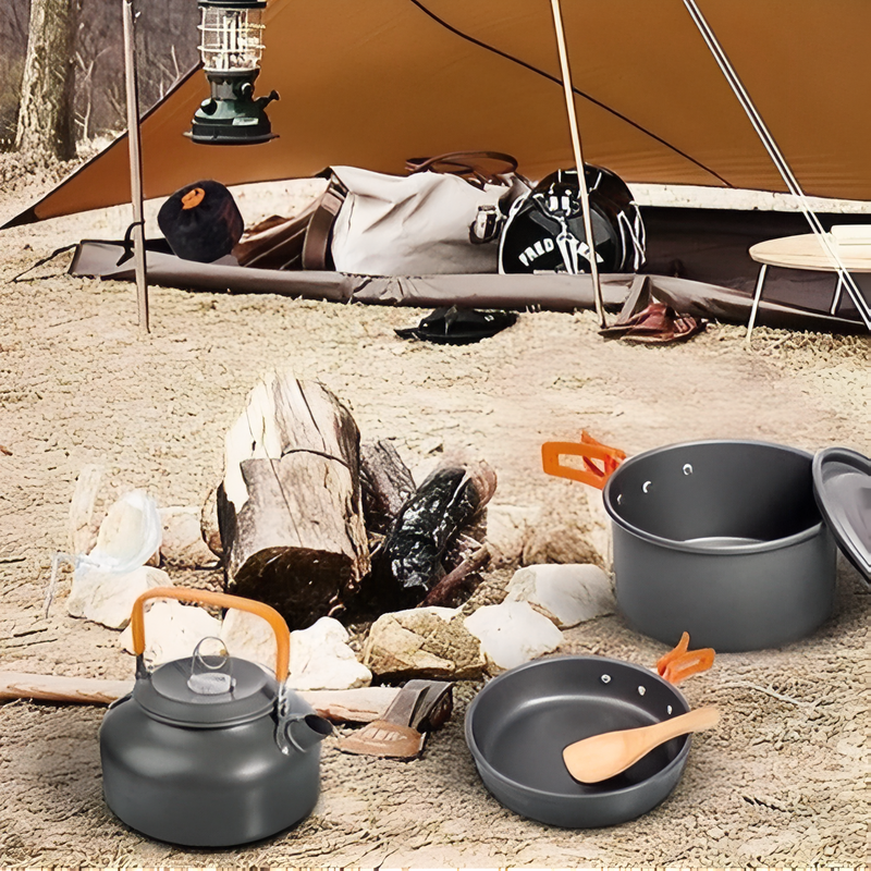 2-Person Camping Cookware Set for Backpacking Meals - product view 10 | Buffalo Gears