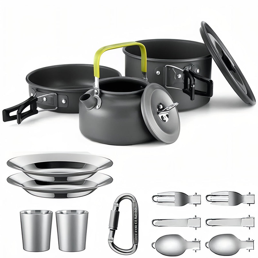 2-Person Camping Cookware Set for Backpacking Meals - product view 18 | Buffalo Gears