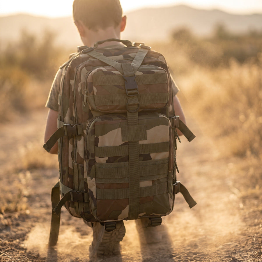 35L MOLLE Assault Pack in Tough Military Nylon - product view 3 | Buffalo Gears