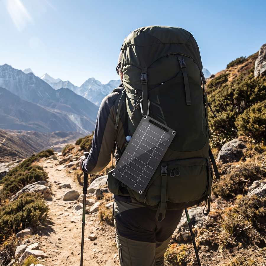 35W Portable Solar Panel Charger for Hiking Trips - product view 2 | Buffalo Gears
