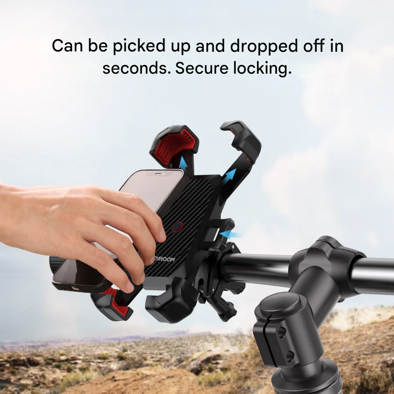360-Rotation Bike Phone Mount for Bicycle Handlebars - product view 4 | Buffalo Gears