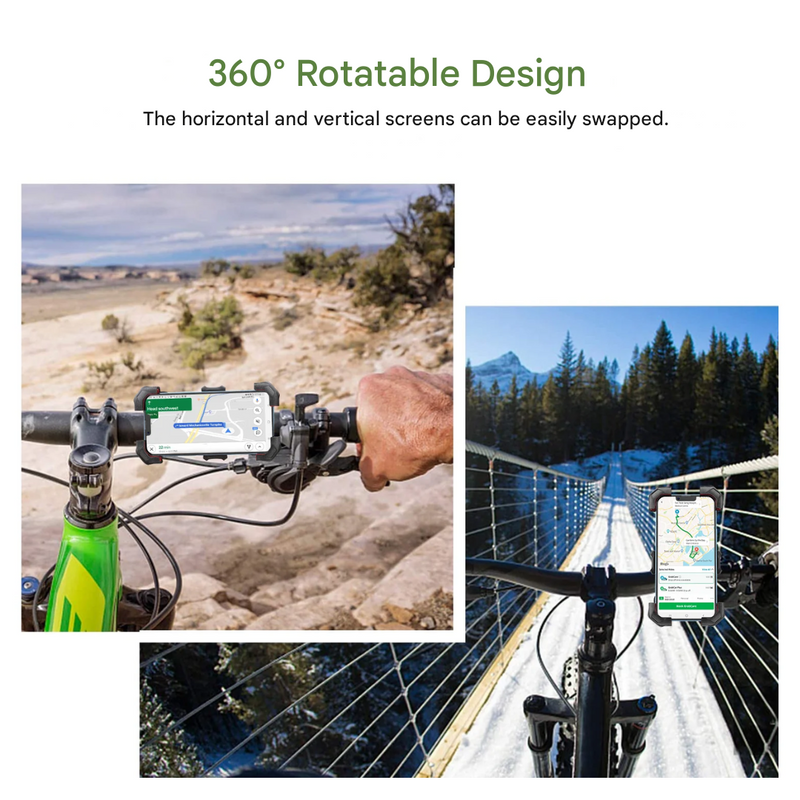 360-Rotation Bike Phone Mount for Bicycle Handlebars - product view 6 | Buffalo Gears