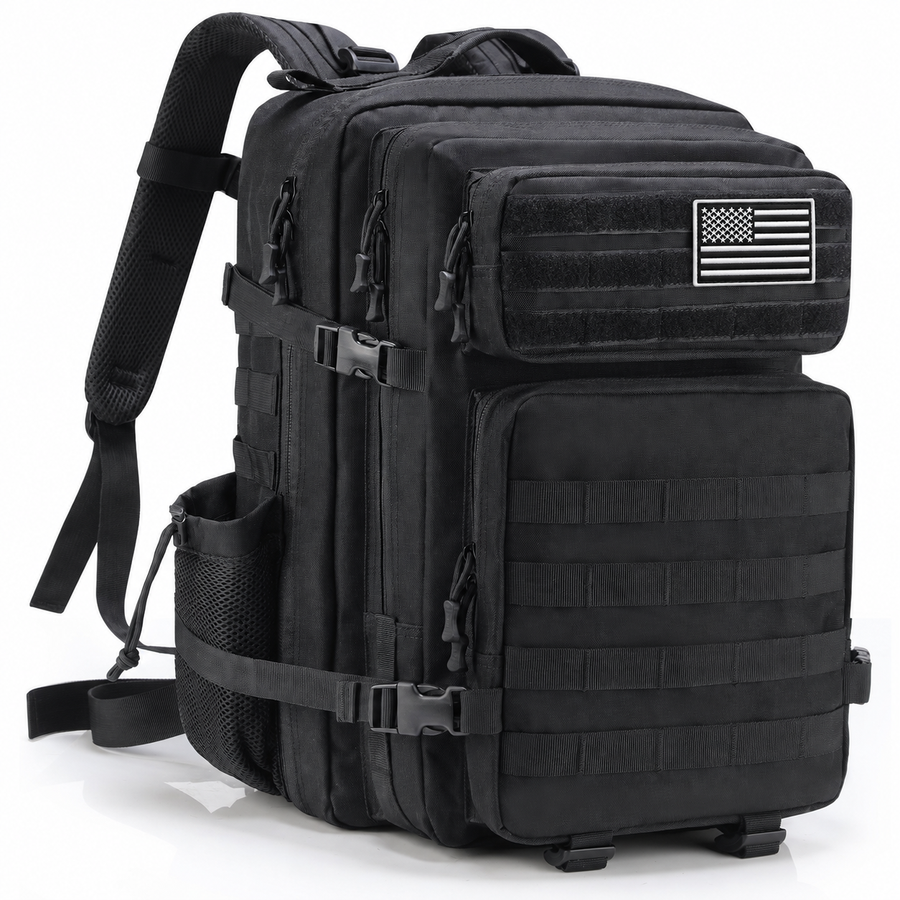 45-Litre Tactical Backpack with Full MOLLE Webbing - product view 4 | Buffalo Gears