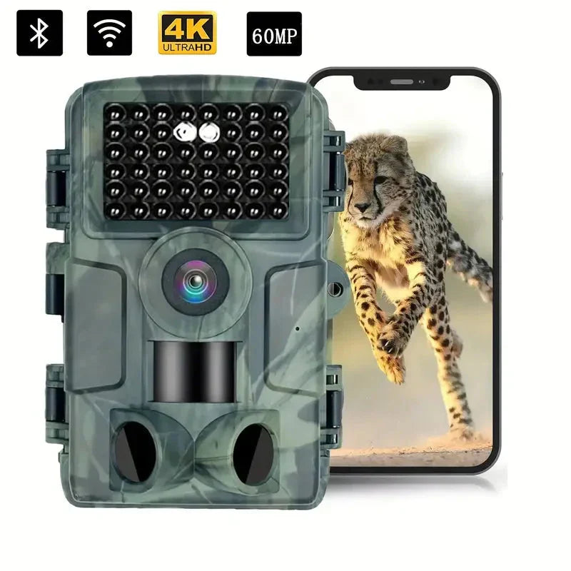 4K 60MP Motion-Activated Trail Camera for Wildlife - product view 3 | Buffalo Gears