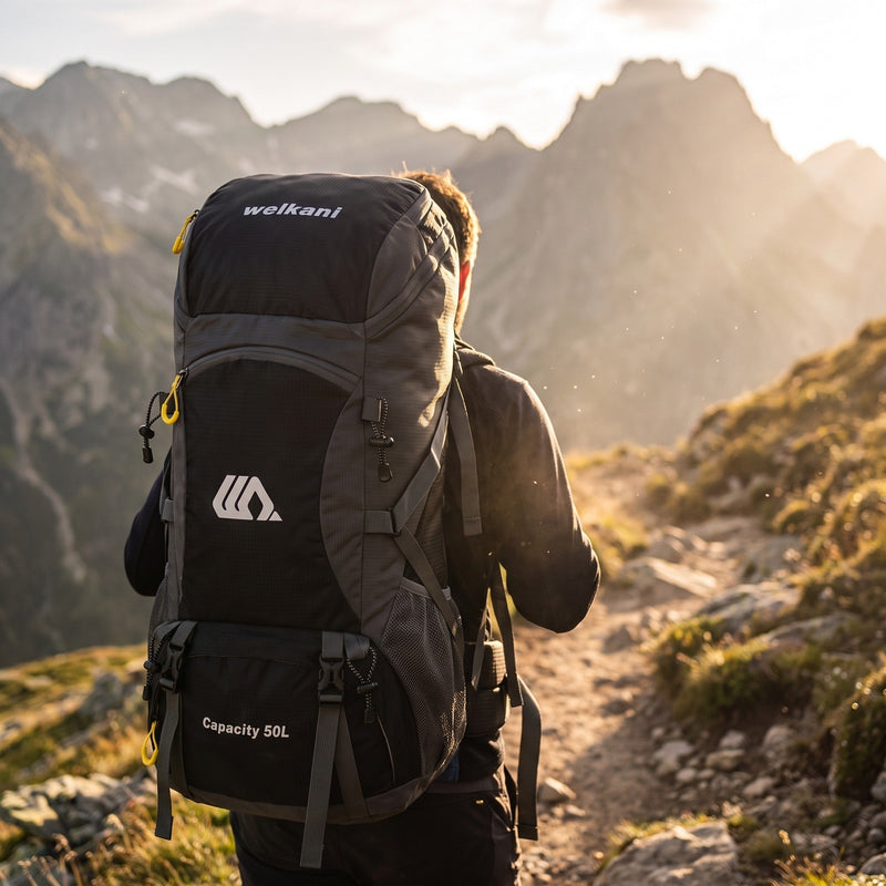50 Litre Trekking Pack with Included Rain Cover - product view 3 | Buffalo Gears