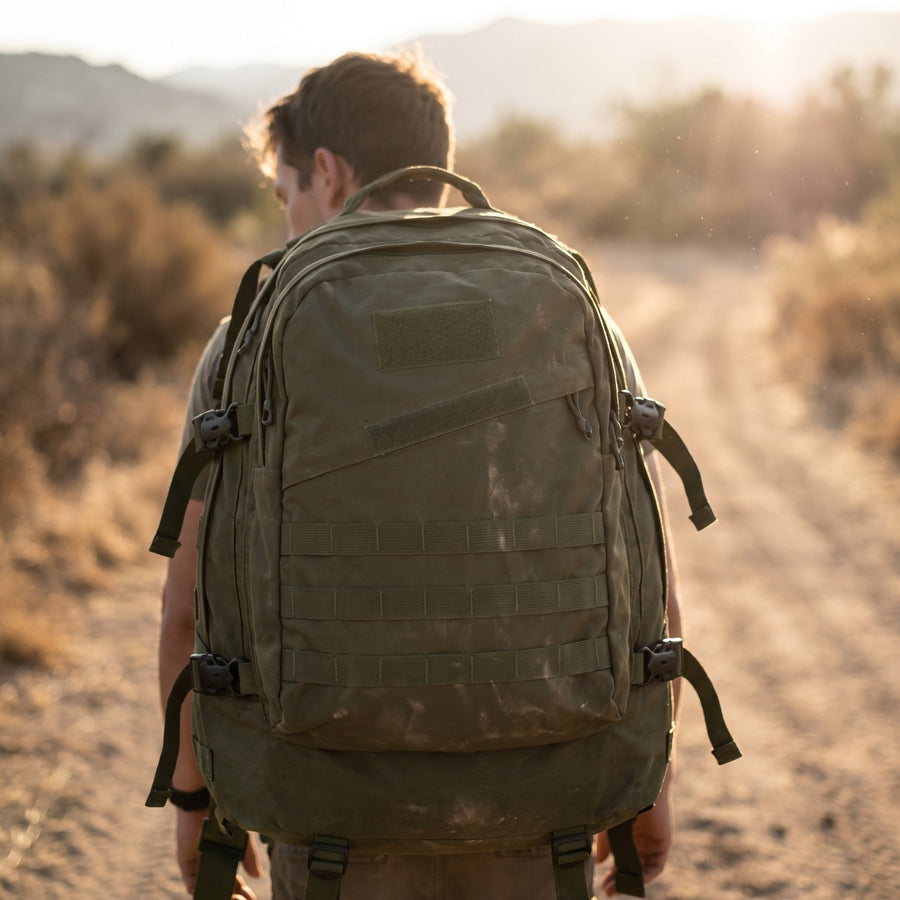 55L MOLLE Rucksack in Tough 600D Military-Grade Nylon - product view 3 | Buffalo Gears