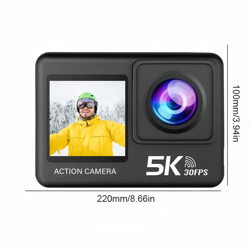5K Waterproof Action Camera for Outdoor Adventures - product view 3 | Buffalo Gears