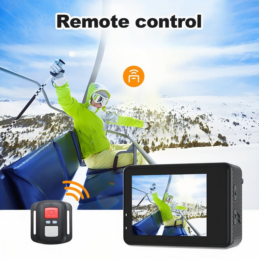 5K Waterproof Action Camera for Outdoor Adventures - product view 7 | Buffalo Gears