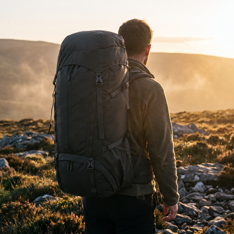 65L Trekking Rucksack Adjustable Torso Multi-Day Expedition Backpack - product view 3 | Buffalo Gears