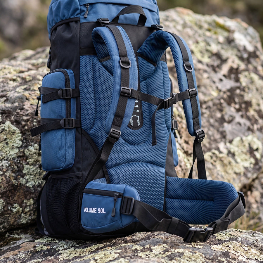 90 Litre Trekking Backpack with Ventilated Back System - product view 4 | Buffalo Gears