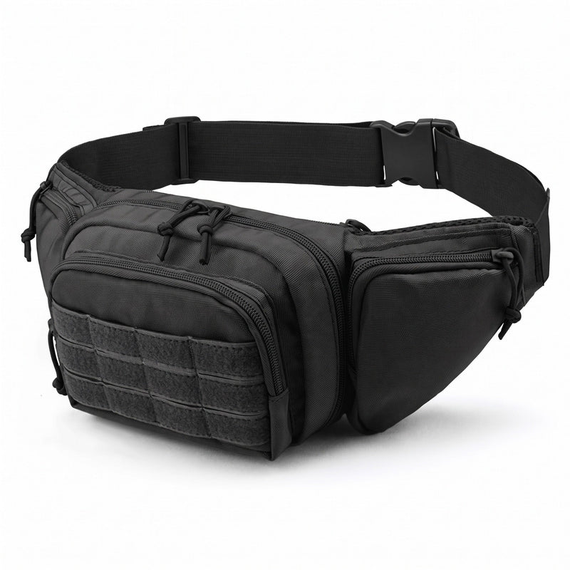 900D Nylon Waist Bag with MOLLE Panel, Waist or Sling - product view 7 | Buffalo Gears
