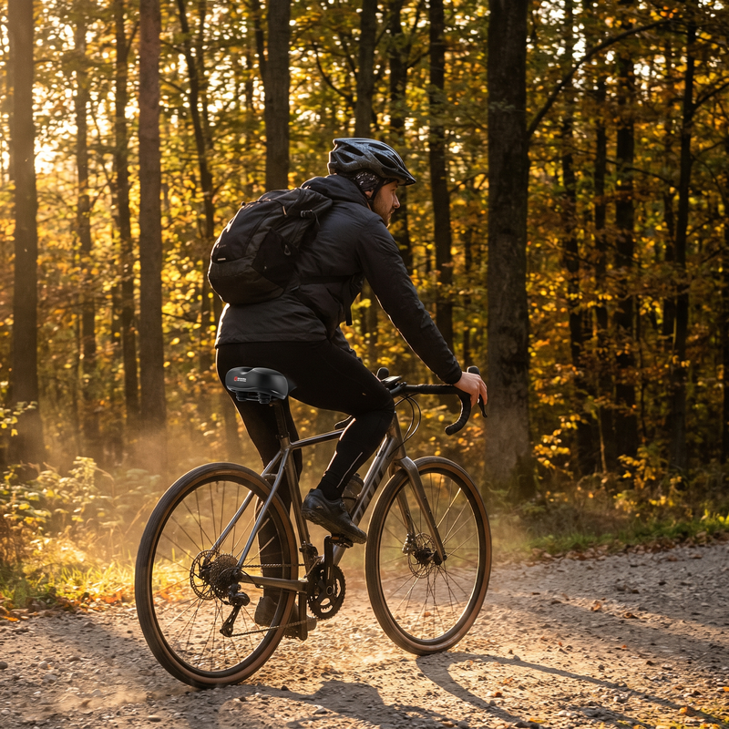 ActiveZone Gel Bike Seat with Suspension and Cut-Out Design - product view 2 | Buffalo Gears