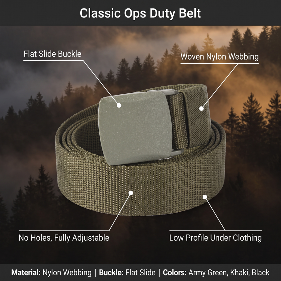 Adjustable Nylon MOLLE Battle Belt for Tactical Loadouts - product view 3 | Buffalo Gears