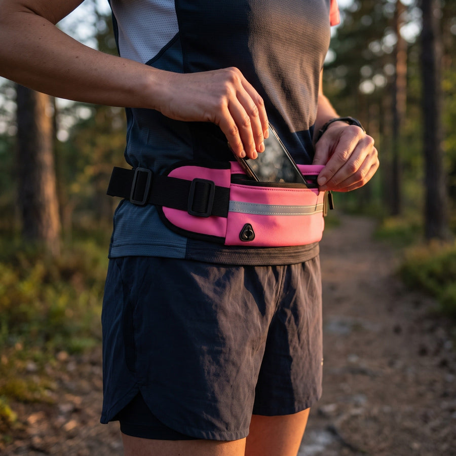 Adjustable Trail Running Waist Belt with Headphone Port - product view 5 | Buffalo Gears