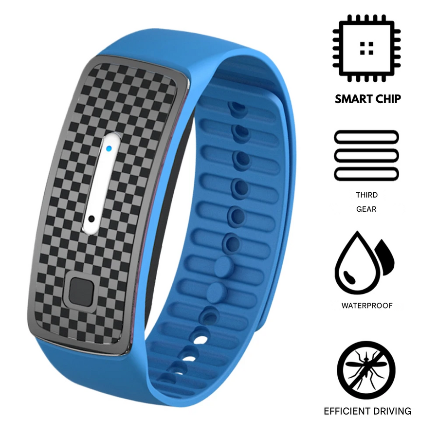 Adjustable Ultrasonic Mosquito Repellent Wristband - product view 7 | Buffalo Gears