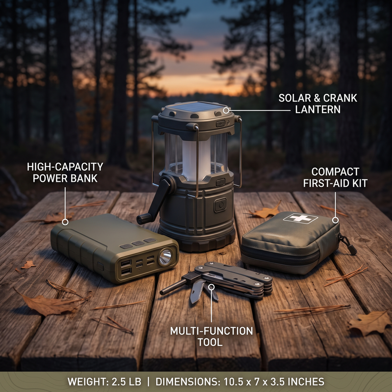 All-In-One Emergency Kit for Power Cuts & Camping - product view 3 | Buffalo Gears