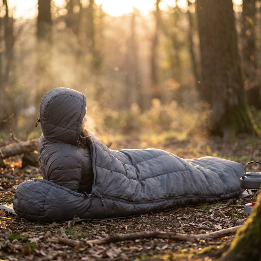 All Season Rectangular Sleeping Bag with Hood - product view 2 | Buffalo Gears