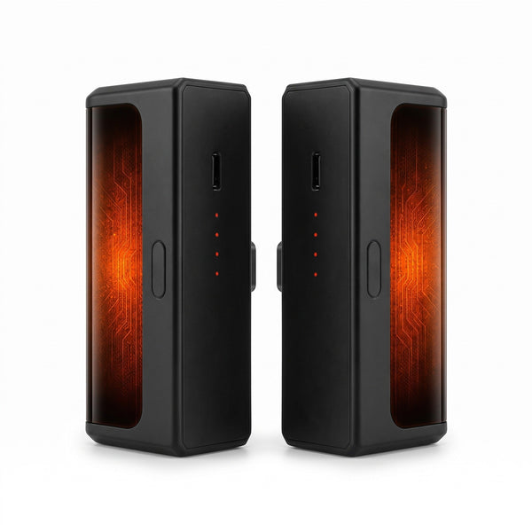 Aluminium Pocket Hand Warmers, Pair with Two-Sided Heating