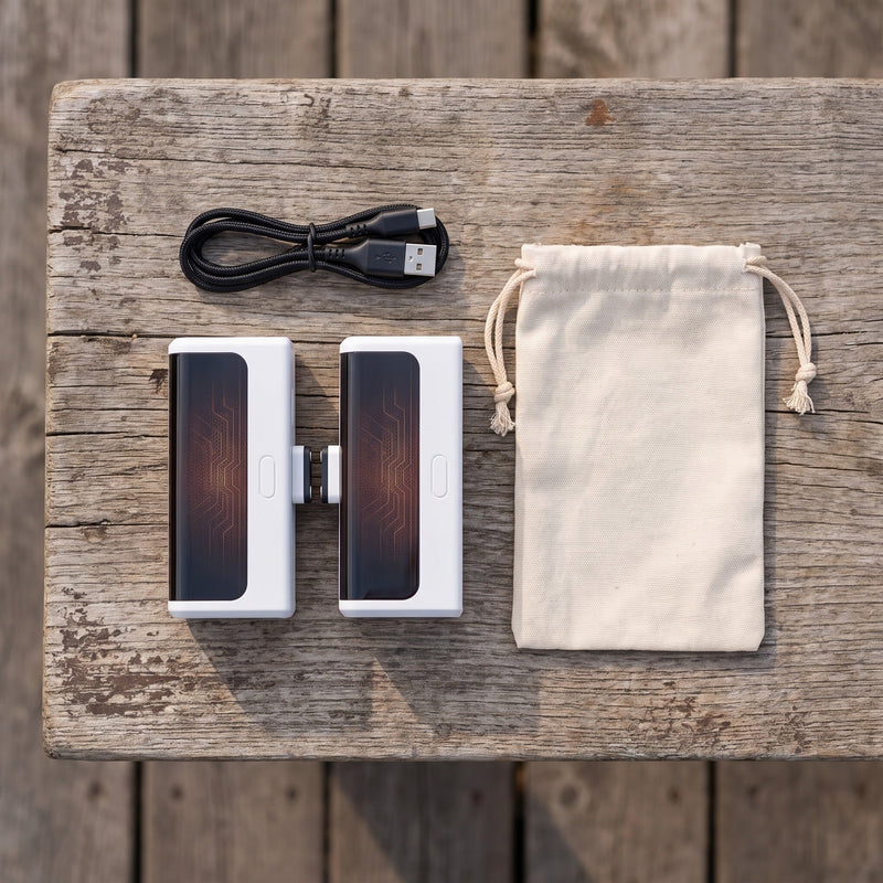 Aluminium Pocket Hand Warmers, Pair with Two-Sided Heating - product view 4 | Buffalo Gears